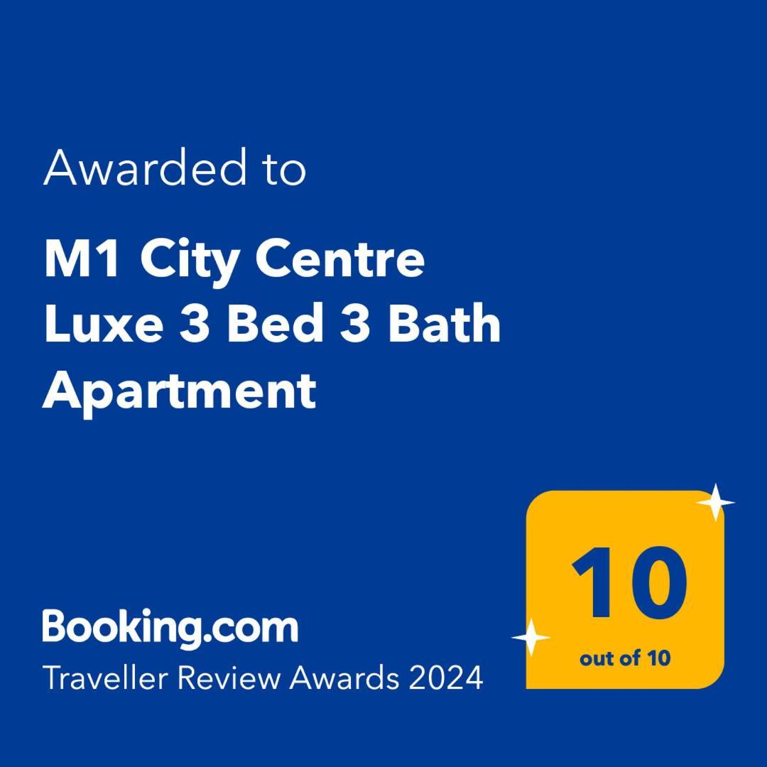 M1 City Centre 3 Bed 3 Bath Luxe Penthouse Manchester Dış mekan fotoğraf